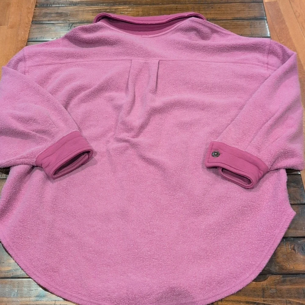 Free People Ruby Shirt Jacket Shacket Dramatic Orchid - Picture 8 of 12